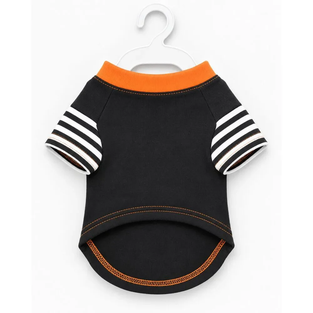 Halloween Pet Shirt – Cute Googly Eye Costume Tee for Dogs & Cats, Size Small